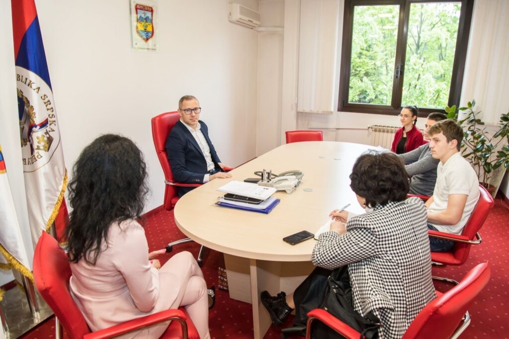 Пријем код градоначелника поводом еколошког пројекта очување вода